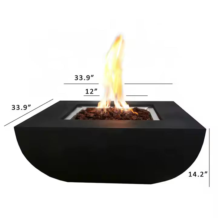 Modern Outdoor Firepit - Propane / Natural Gas